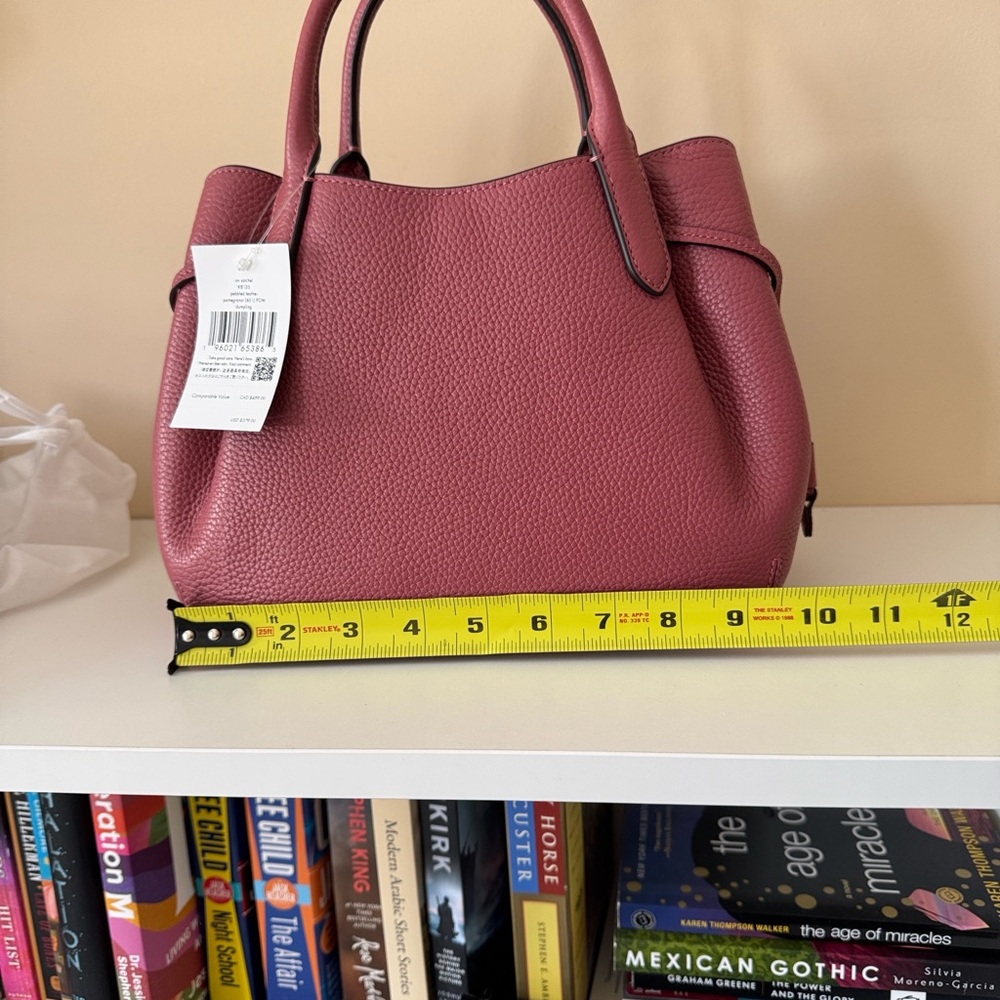 NWT Kate Spade Dumpling Bag Pebbled Leather Top-Handle in Pomegranate - Picture 5 of 7